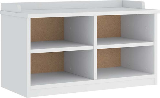 Sandens Eingangsmöbel mit Schuhschrank & Bank White 87x40x50cm