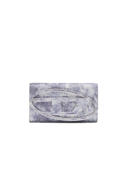 Diesel Large Fabric Women's Wallet Coins Blue