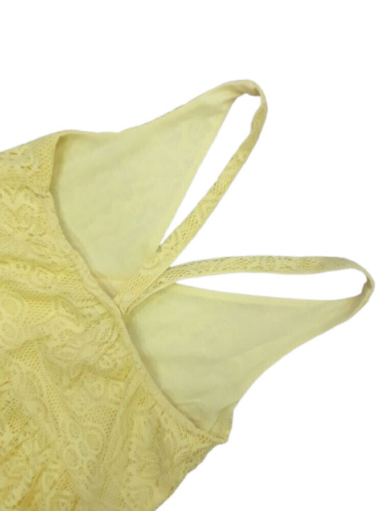 Παιδικό Φόρεμα Αμάνικο Yellow