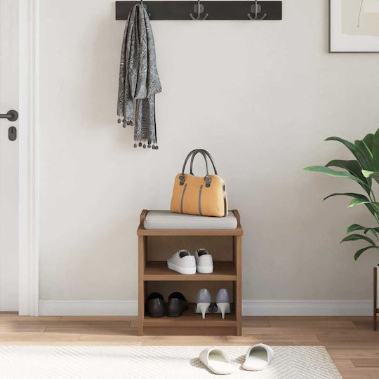 Entry Furniture with Shoe Rack & Bench Coffee 45x40x50cm