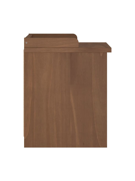 Entry Furniture with Shoe Rack & Bench Coffee 45x40x50cm