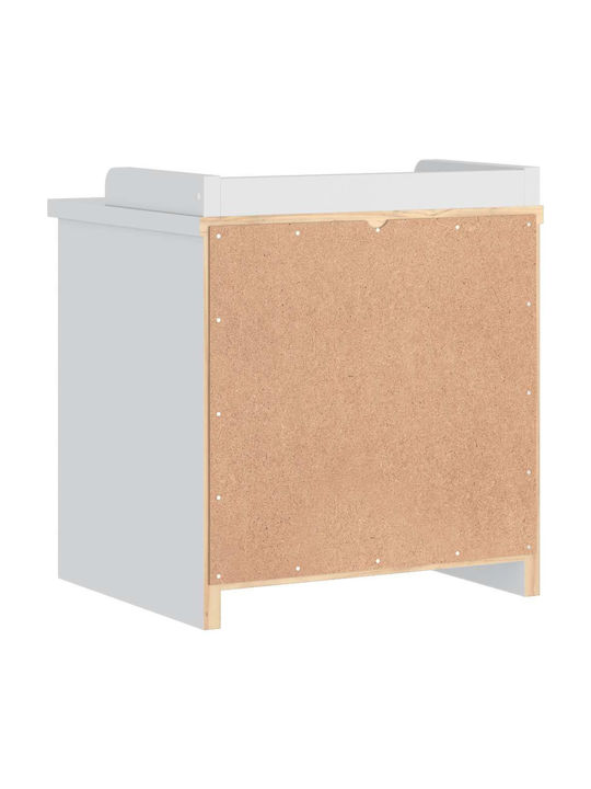 Mobilier de Intrare cu Dulap pentru Pantofi & Bancă Alb 45x40x50cm