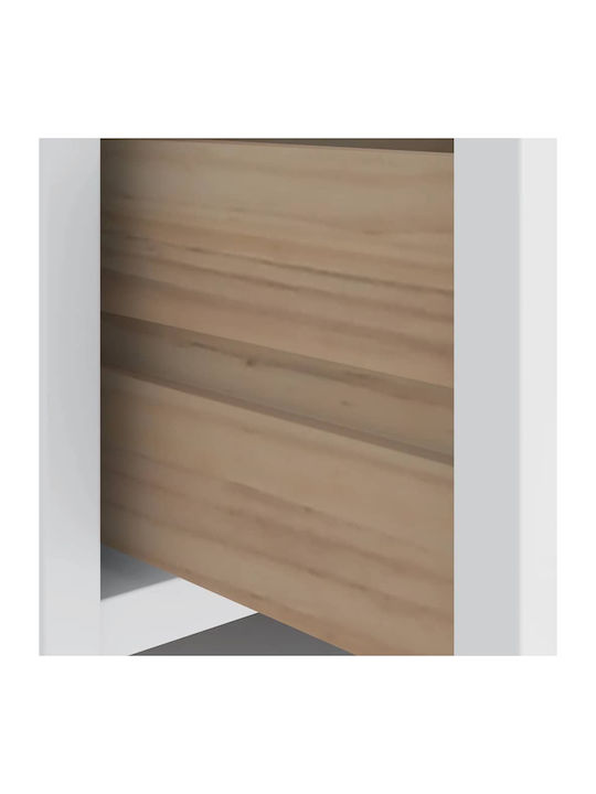 Mobilier de Intrare cu Dulap pentru Pantofi & Bancă Alb 45x40x50cm