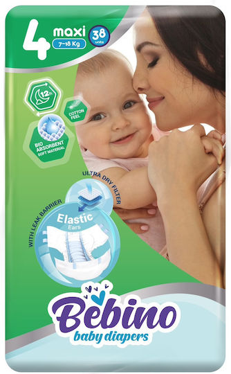 Памперси с лента Bebino № 4 за 7-18kg 114бр