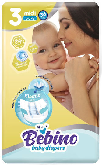Easy Care Klebeband-Windeln Bebino Nr. 3 für 4-9kg 114cm