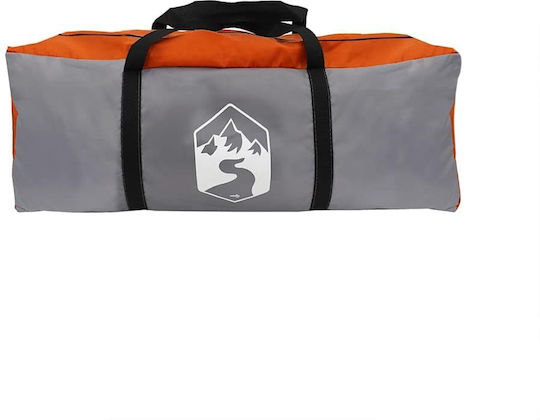 vidaXL Grey Camping Tent with Double Cloth for 9 People 670x455x230cm