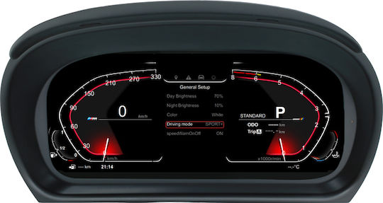 Carmedia Tachometer Für das Auto zur Montage auf Dashboard