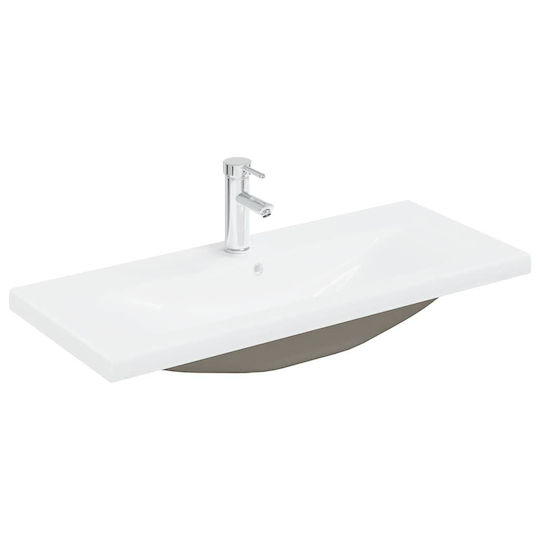 vidaXL Πάγκος με Νιπτήρα Μ90xΒ45xΥ38.5cm Καφέ