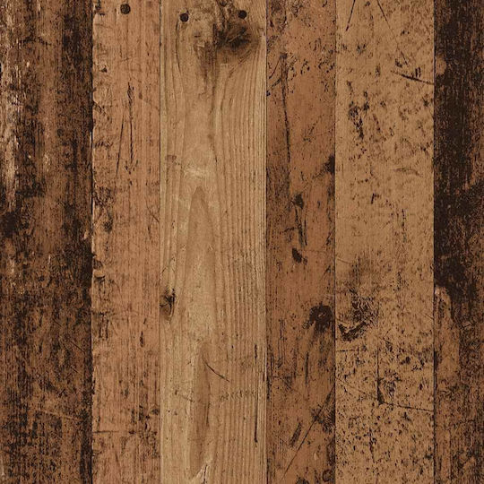 vidaXL Waschtisch mit Waschbecken, Spiegel & Säule Old Wood