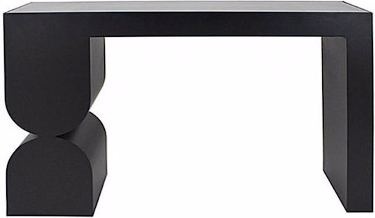 Arches Konsole Black Velvet-Black Metal L120xB32xH75cm