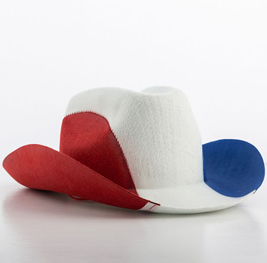 Cowboy Flag of France Carnival Hat