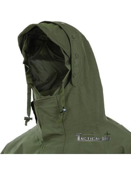 Mil-Tec Αδιάβροχο Κυνηγετικό Μπουφάν Fleece Χακί