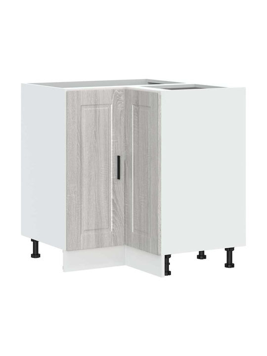 Dulap de Colț pardoseală Gray Sonoma 75.5x75.5x81.5buc