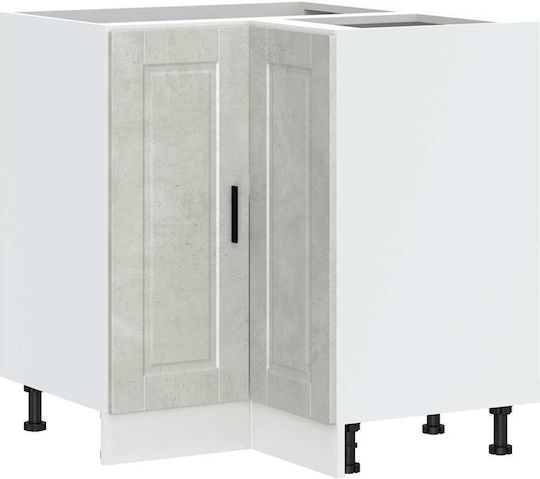 Eckschrank Boden Grey Concrete 75.5x75.5x81.5cm