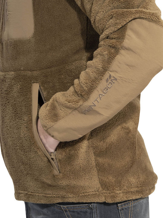 Pentagon Grizzly Hunting Cardigan Fleece Brown