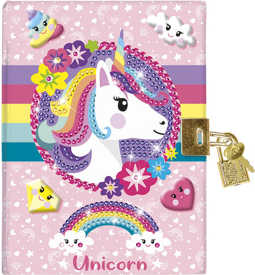 Hisab Joker Unicorn Тетрадка с Ключалка Розов
