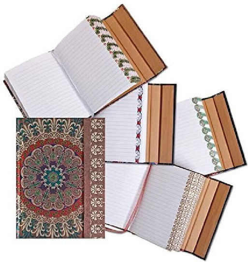 Boncahier Indostán 4 Notizbuch A6 Geregelt mit Hartcover und Magnetverschluss Mehrfarbig