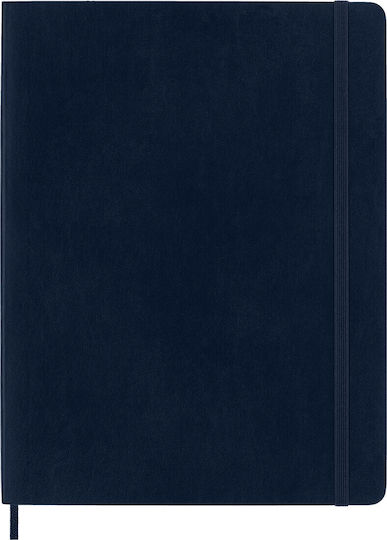 Moleskine Notebook with Blank Pages and Elastic Blue