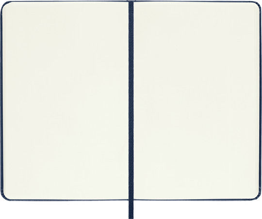 Moleskine Notebook Pocket Sapphire Σημειωματάριο Bullet με Λευκές Σελίδες με Σκληρό Εξώφυλλο και Λάστιχο Μπλε