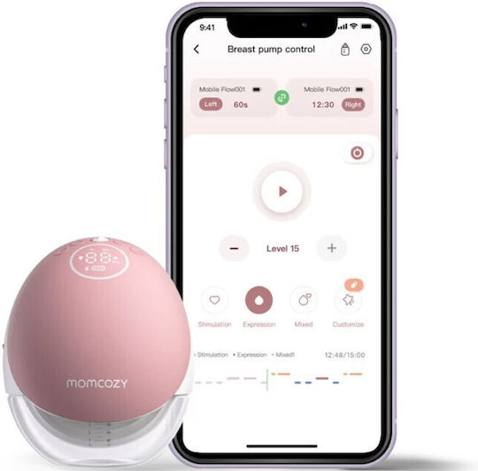 Momcozy M9 Battery BPA Free Gray 180ml