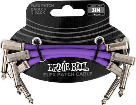 Ernie Ball Flex Cable 6.3mm male - 6.3mm male Μωβ (P06451)