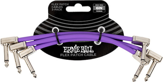 Ernie Ball Flex Cable 6.3mm male - 6.3mm male 1m Purple (P06452)