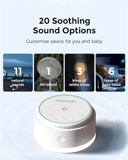 Momcozy Portable Baby Sound Machine Long Battery Life 5907085520254
