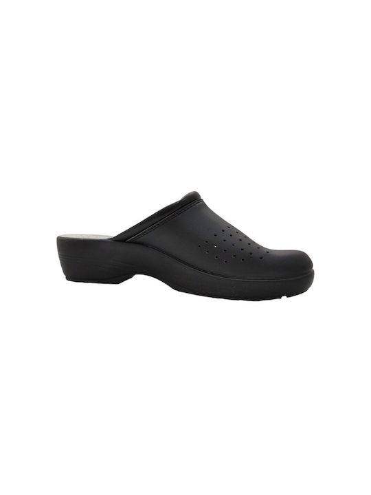 LEATHER WOMEN'S ANATOMICAL SHAMPOO FLY FLOT - BLACK