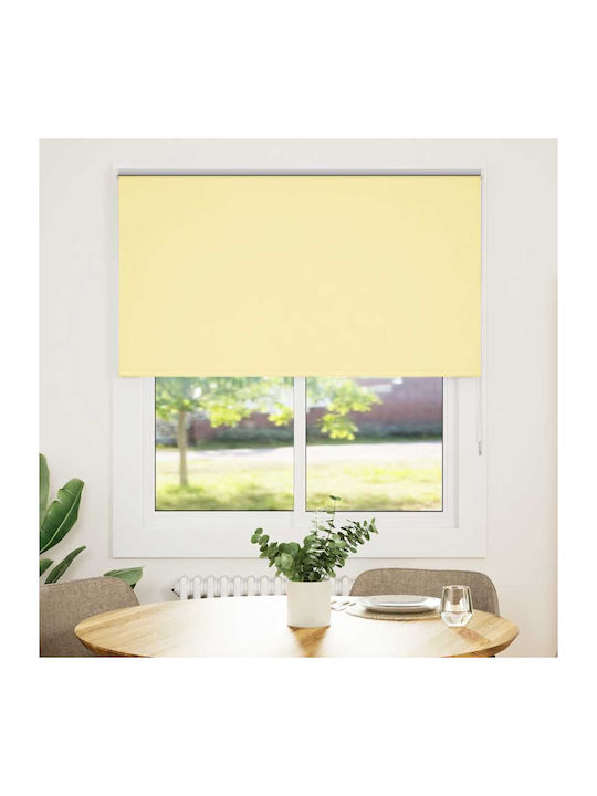 vidaXL Roller Blinds Total Blackout Yellow W135xH150cm 4012045