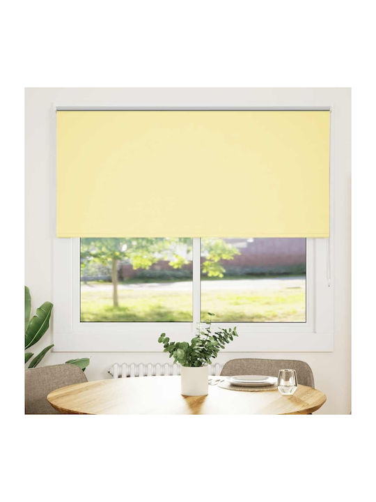 vidaXL Roller Blinds Total Blackout Yellow W145xH150cm 4012047