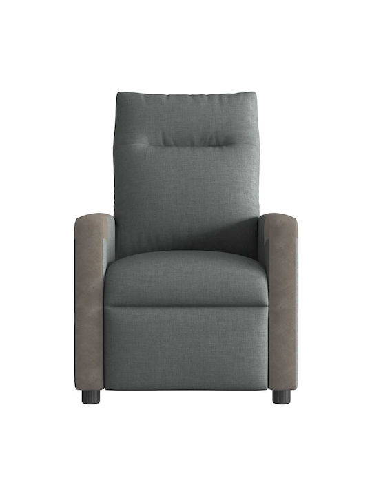 Πολυθρόνα Relax Massage με Υποπόδιο Σκούρο Γκρι 69x86x100cm