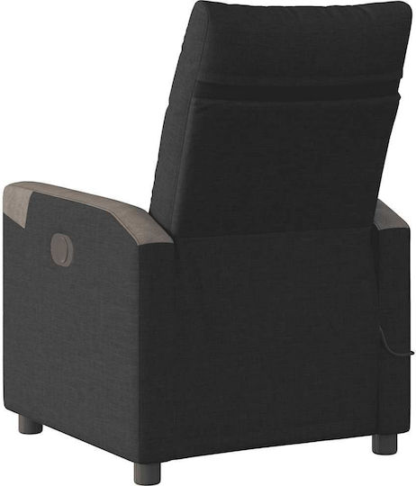 Relaxsessel Friseurwaschbecken mit Fußhocker Black 69x86x100cm