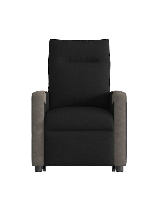 Πολυθρόνα Relax Massage με Υποπόδιο Μαύρη 69x86x100cm