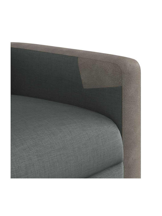 Πολυθρόνα Relax Massage με Υποπόδιο Σκούρο Γκρι 69x86x100cm