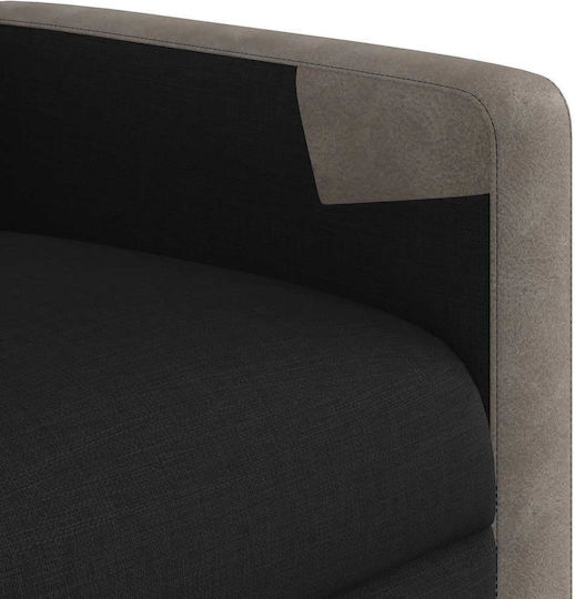 Relaxsessel Friseurwaschbecken mit Fußhocker Black 69x86x100cm