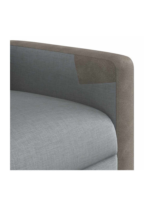 Relaxsessel Friseurwaschbecken mit Fußhocker Light Grey 69x86x100cm