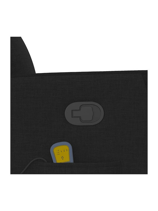 Relaxsessel Friseurwaschbecken mit Fußhocker Black 69x86x100cm