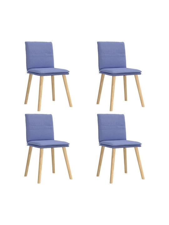 Stühle Speisesaal Blue 4Stück 45x54x86cm