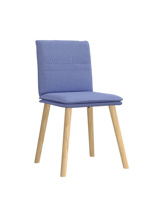 Dining Room Fabric Chair Denim Blue 45x54x86cm 2pcs