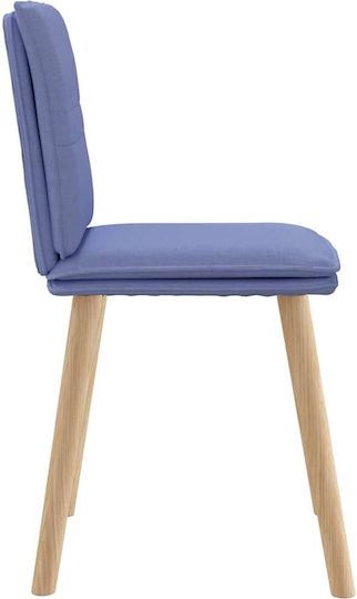 Dining Room Fabric Chair Denim Blue 45x54x86cm 2pcs
