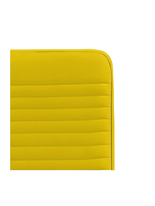 Dining Room Velvet Chair Yellow 45x54x83cm 2pcs