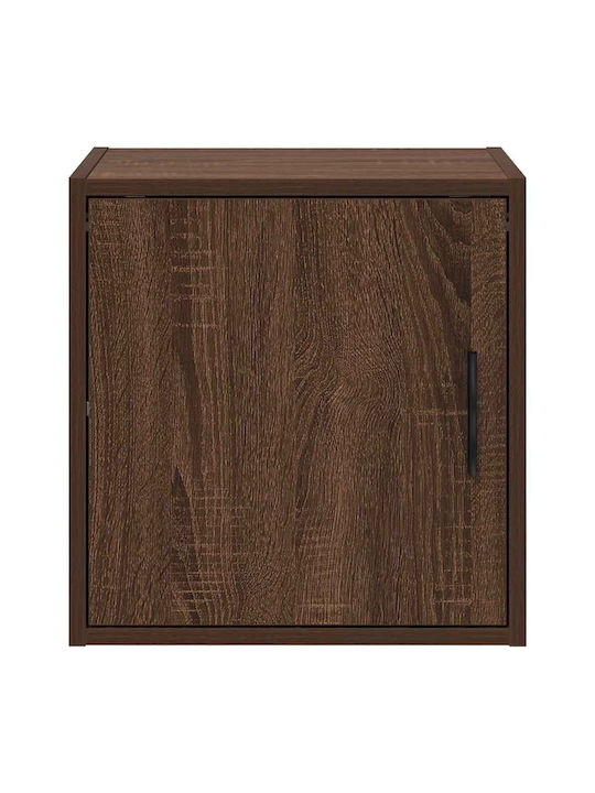 Wall Living Room Cabinet Made of Particle Board Brown Oak 40x30x41cm