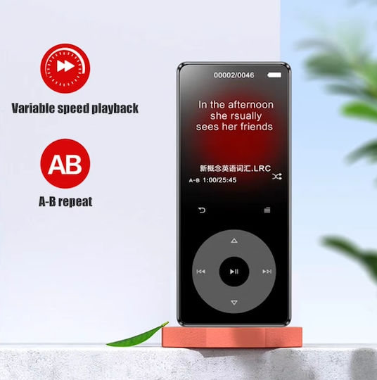 Ruizu MP3 Player (16GB) with Screen 1.8" Black