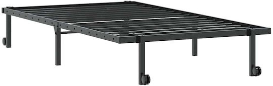 Folding Guest & Folding Bed Without Mattress Semi-Double Black 212x104.5x30cm