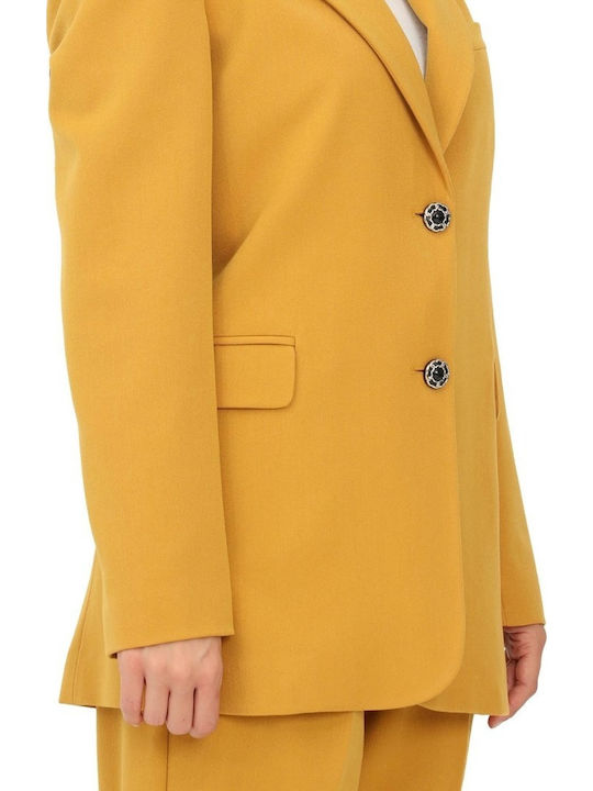 Liu Jo Women's Blazer Mustard