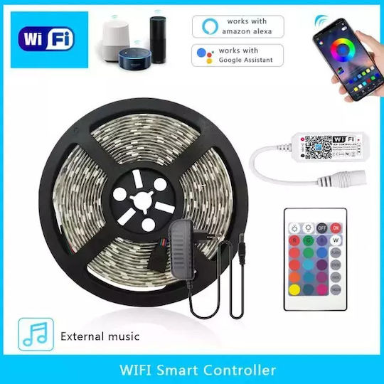 Wasserdicht Smart LED-Streifen Lights 12V RGB Licht 15m Typ SMD5050