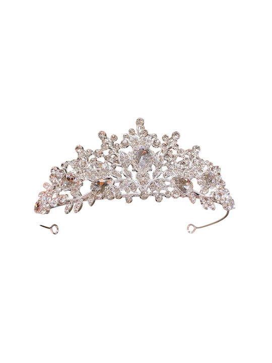Official Sparkling Princess Tiara/Crown - Shiny Pearls Rhinestones Dazzling Diamonds Silver