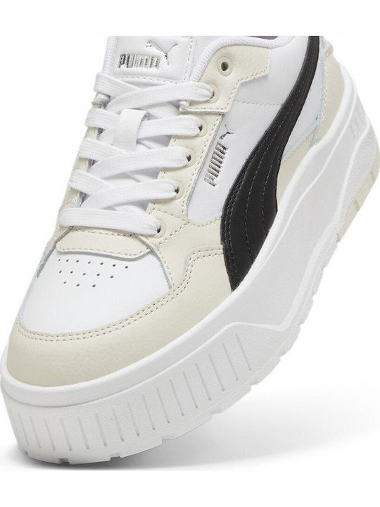 Karmen II Idol Damen Flatforms Sneakers Weiß