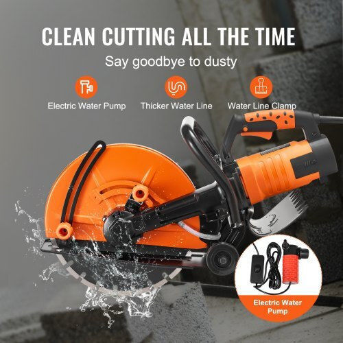Vevor Electric Concrete Saw 14'' Water Pump Blade D3200w14in5inygwjv2