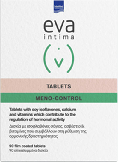 InterMed Eva Intima Tablets Meno-Control Συμπλήρωμα για την Εμμηνόπαυση 90 ταμπλέτες